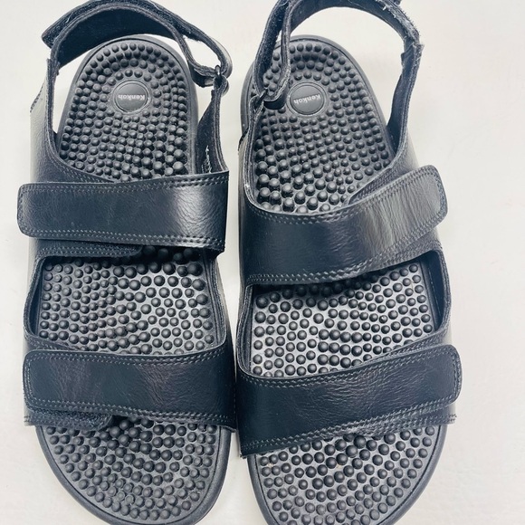 Kenkoh Balance Black Massage Sandals size 10 - Picture 2 of 6